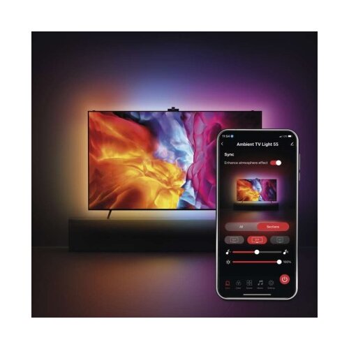  GoSmart Ambientna LED RGB osvetlitev za TV 55“ (139 cm) Cene
