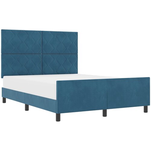 VidaXL Krevet Tamnoplavi 140x200 cm Bar&amp;scaron;un Slike