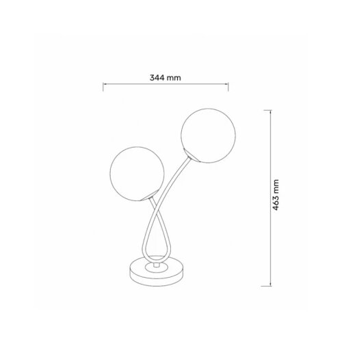  talia 46 stona lampa 2*G9 crna/bakar Cene