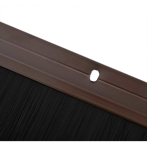  Držač četke za vrata 2 pcs Smeđa 100 cm Aluminijski legura Slike