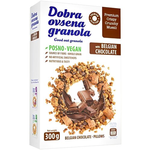 Dobra Ovsena Granola musli belgijska čokolada 300G Cene