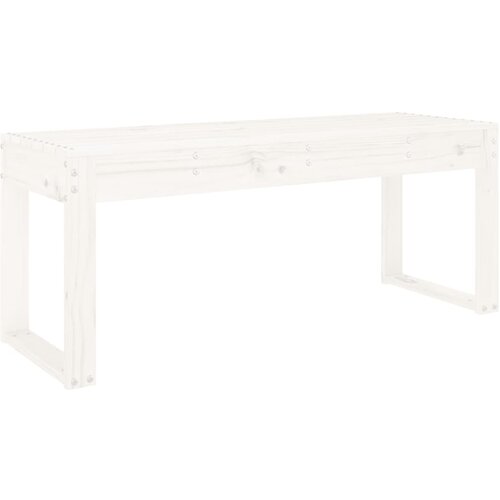 vidaXL Vrtna klop bela 109x44x45 cm trdna borovina, (20804270) Cene