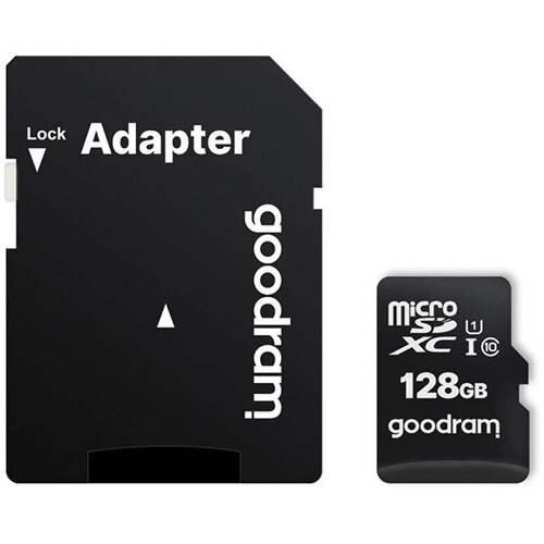 Goodram Memorijska kartica GOODRAM microSD SD 128GB CLASS 10 UHS I 100MB/s s adapterom Cene