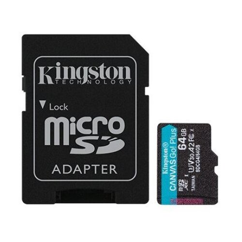 Kingston SDCG4/64GB SD Micro 64GB Canvas Go! Plus + ADP ( 0001399008 ) Slike