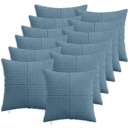  Presvlaka za jastuk 12 pcs ALMELO Plava 45 x 45 cm Kord Cene