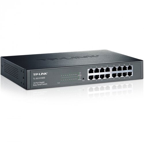  16-Port Gigabit Easy Smart Switch, 16 10/100/1000Mbps RJ45 ports, MTU/Port/Tag-based VLAN, QoS, IGMP Snooping, 1U 13-inch rack-m Cijene