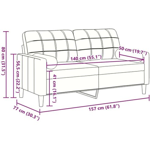 vidaXL Kavč dvosed z blazinami vinsko rdeč 140 cm žamet Cene