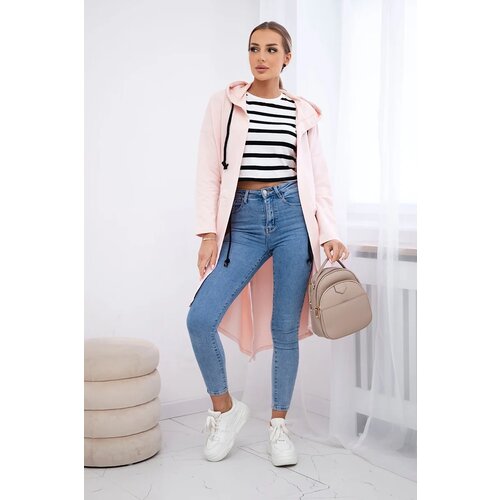 Kesi Coat with a longer back powder pink Cijene