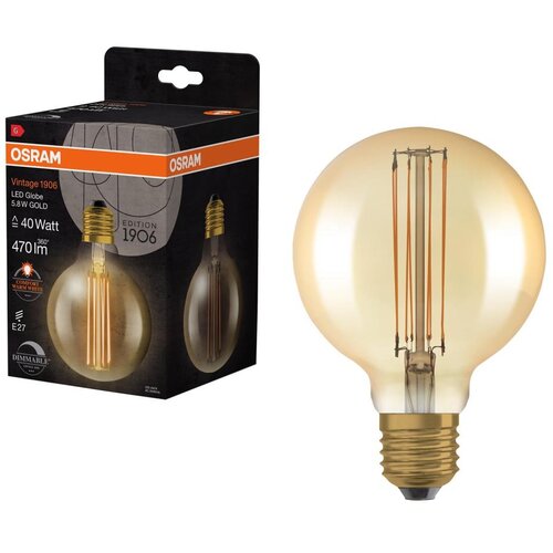  LED prigu&scaron;iva sijalica VINTAGE FILAMENT E27/5,8W/230V 2200K - Osram Cene