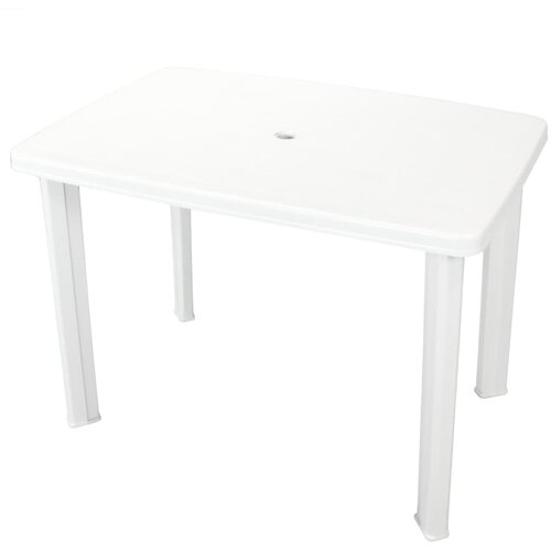 vidaXL Vrtna miza bela 101x68x72 cm plastika Cene