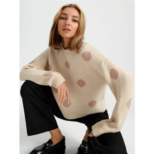 Sinsay ženski džemper s uzorkom 3736X-80X