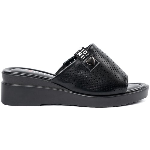 SEASTAR Black openwork platform flip-flops Slike