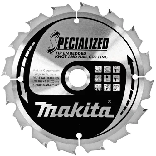 Makita žagin list TCT Specialized 185x15,88 mm, 24z, B-09400