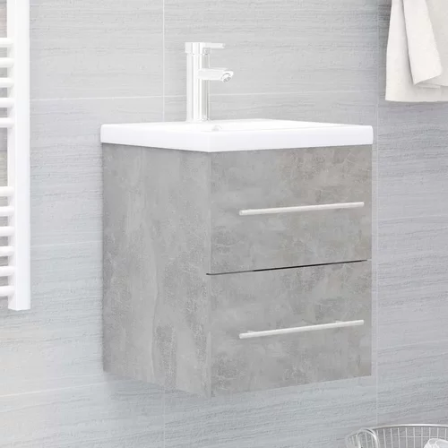 vidaXL Ormarić za umivaonik siva boja betona 41x38 5x48 cm od iverice