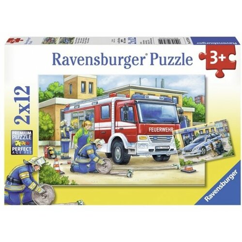 Ravensburger puzzle (slagalice) - Policija i vatrogasci RA07574 Cene
