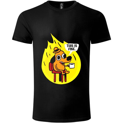 SYMBOL-S Majica sa &scaron;tampom (unisex) This is fine Cene