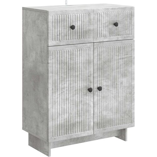 vidaXL Kreveta Betonska siva 66 x 34 5 x 90 cm Konstruirano drvo - Betonska siva Cijene