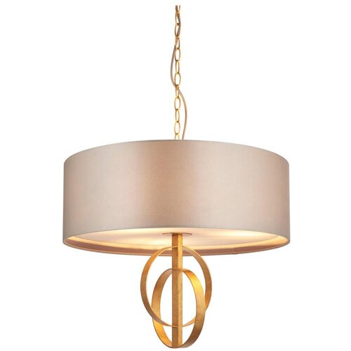  Endon 95212 - Luster na lancu 3xE27/10W/230V, prečnik 60 cm, siva/mesing Cene