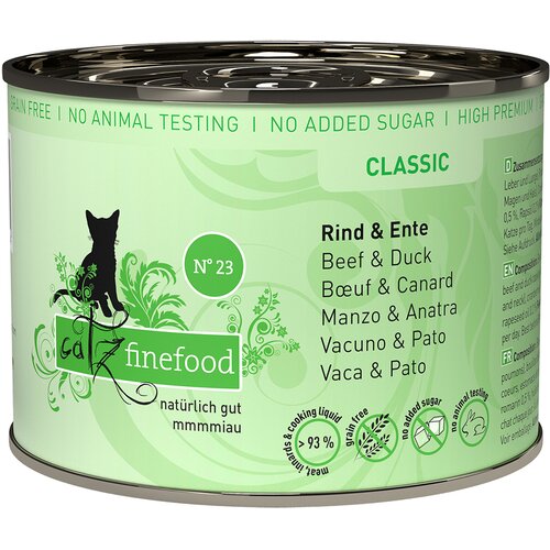  Varčno pakiranje catz finefood 12 x 200 g - Govedina & raca Cene