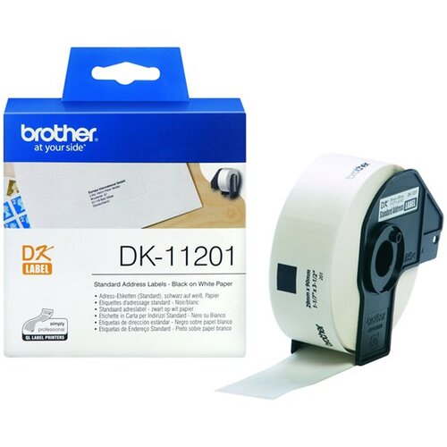 Brother DK11201 STANDARDNE NASLOVNE ETIKETE Slike