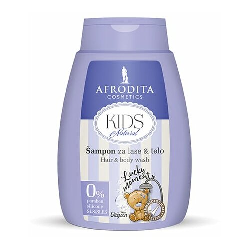 Afrodita Cosmetics kids natural lucky moments šampon za kosu i telo 200ml Cene