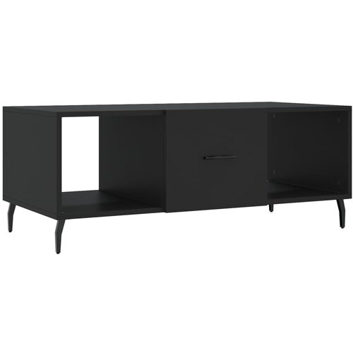 Maison Chic Klubska mizica - kavna mizica - Nizka mizica črna 102x50x40 cm inženirski les, (21754910) Cene