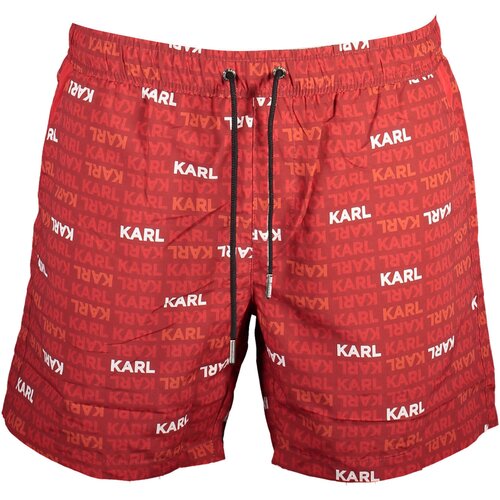 KARL LAGERFELD BEACHWEAR SWIMSUIT MEN'S BOTTOM RED Cene