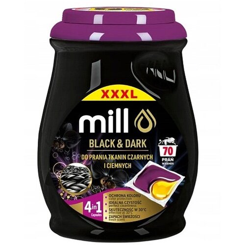 MADONIS MILL PROFESSIONAL 2-chamber capsules for black and dark laundry 70 pcs. Slike
