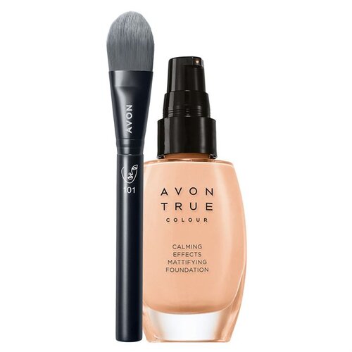Avon calming effects make up duo za matiran ten warmest beige Slike