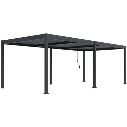 Pergole Bioklimatska pergola INTRO DUO 7,2X3,6 m, aluminij – samostoječa, tri-conska Cene