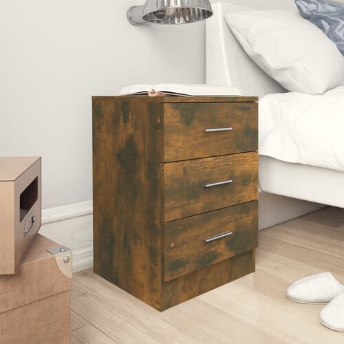 vidaXL noćni ormarići boja hrasta 2 kom 38x35x56 cm konstruirano drvo Cijene