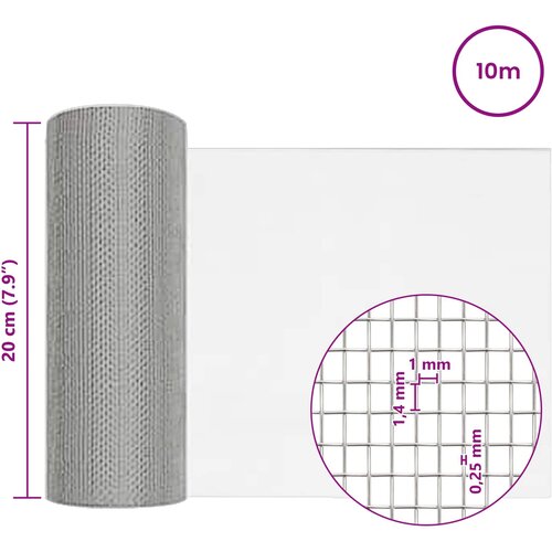  tkanina 20 x 1000 cm 18 mesh Nehrđajući čelik 304 Slike