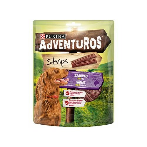 Purina adventuros strips - divlji jelen 90g Cene
