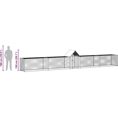  Koko&amp;scaron;injac od pocinčanog čelika 9 x 1 x 1,5 m Slike