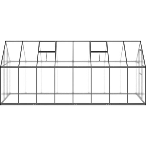  Staklenik s okvirom antracit 445 x 169 x 195 cm aluminijski Slike