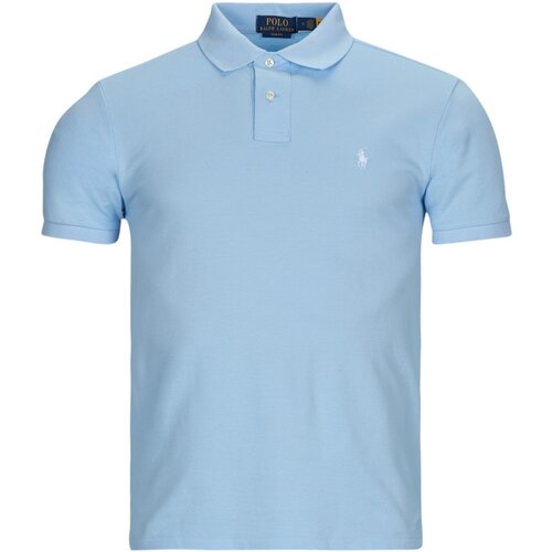 Polo Ralph Lauren Polo majice kratki rokavi POLO AJUSTE SLIM FIT EN COTON BASIC MESH Modra Slike