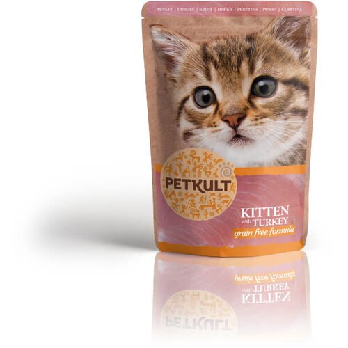 Petkult Cat Kitten&amp;amp;Junior - puran - 100 g 100 g Slike