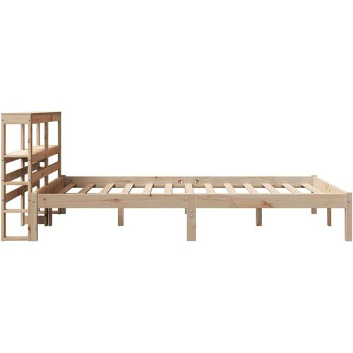vidaXL Posteljni okvir z vzglavjem 120x200 cm trdna borovina, (21292607) Cene