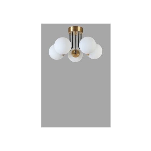 Opviq pablo 5 li eskitme beyaz Camlı avize whitegold chandelier Slike