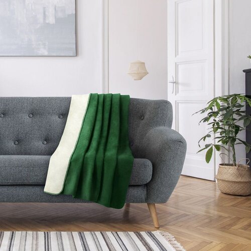 AmeliaHome Deka Virkkuu 150x200 cm, tamnozelena Slike
