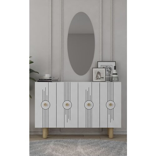 Hanah home konzolni sto Fraud Bohem KM120, 120x75x29.6 cm, Beli Cene
