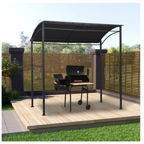  Paviljon za žar 215x150x220 cm antraciten iz jekla Cene