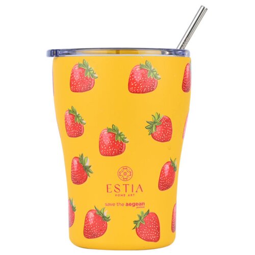 Estia termo ča&amp;scaron;a sa slamčicom 350ml Berry Bright 01-31688 Slike