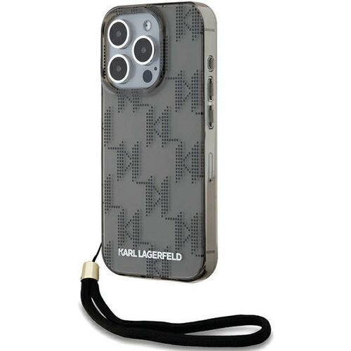 Karl Lagerfeld OVITEK IML MONO KL VZOREC & VRVICA ZA IPHONE 15 PRO MAX ČRNA, (21897573) Cene
