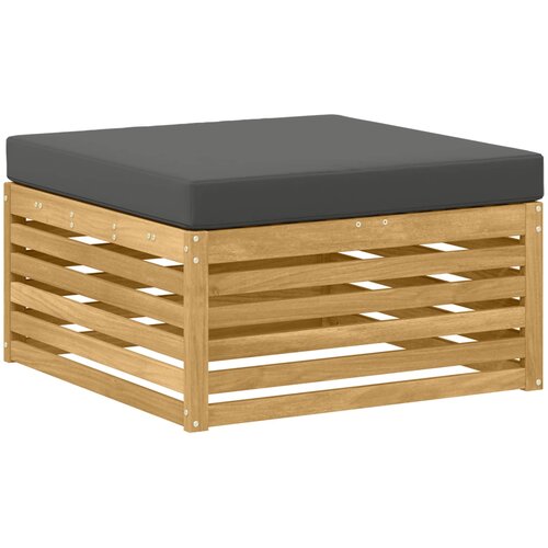  Set vanjskih sofa 7 kom. Bijela i antracit Poliester Smeđa 79 x 79 x 37 cm Slike