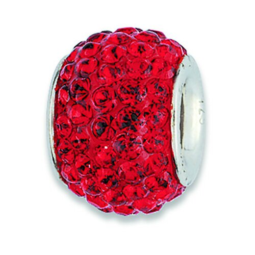 Amore Baci crveni srebrni privezak sa swarovski kristalom za narukvicu ( 23019 ) Cene
