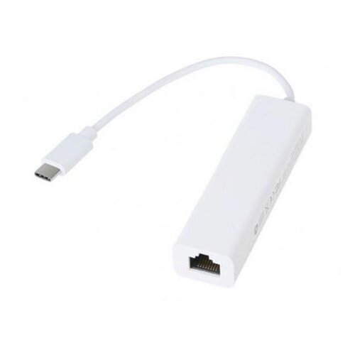 E-green LAN USB USB(C) 3.1 -RJ45 beli Slike