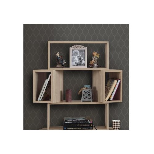  Polica za knjige Box Light Oak Slike