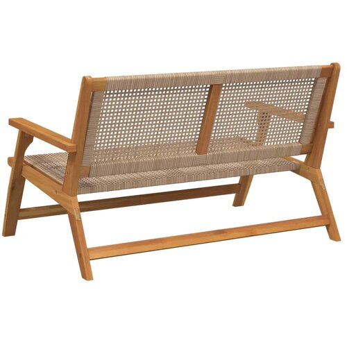  Vrtni namje&scaron;taj Bež 122 x 78 x 73 cm Čvrsto drvo akacije - Bež klupa Cijene
