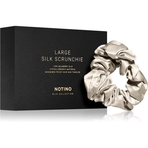 Notino Silk Collection Large scrunchie svilena elastika za lase Cream 1 kos Slike